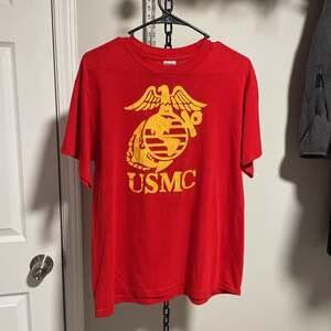 Vintage 80s USMC Marines Red T-Shirt